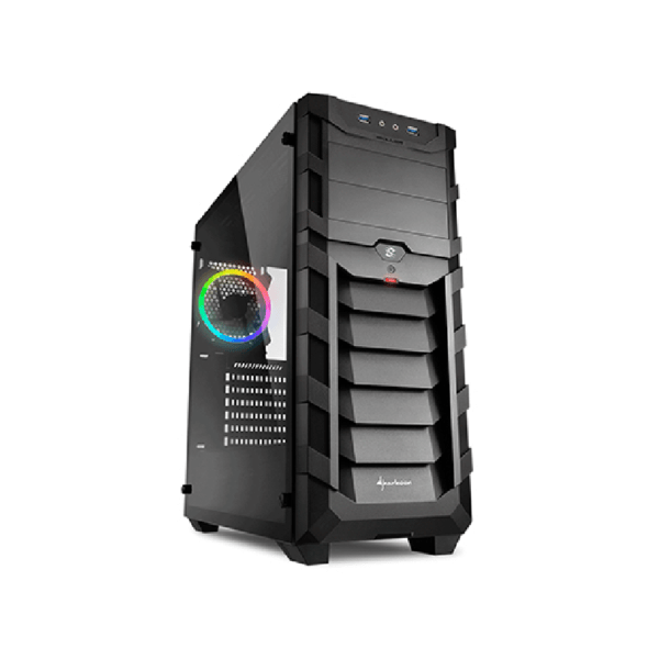 Sharkoon Skiller SGC1 RGB ATX Tower PC Gaming Case Black