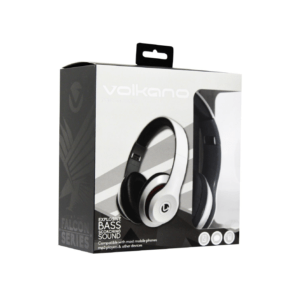 Volkano Falcon Series Headphones with Mic - White